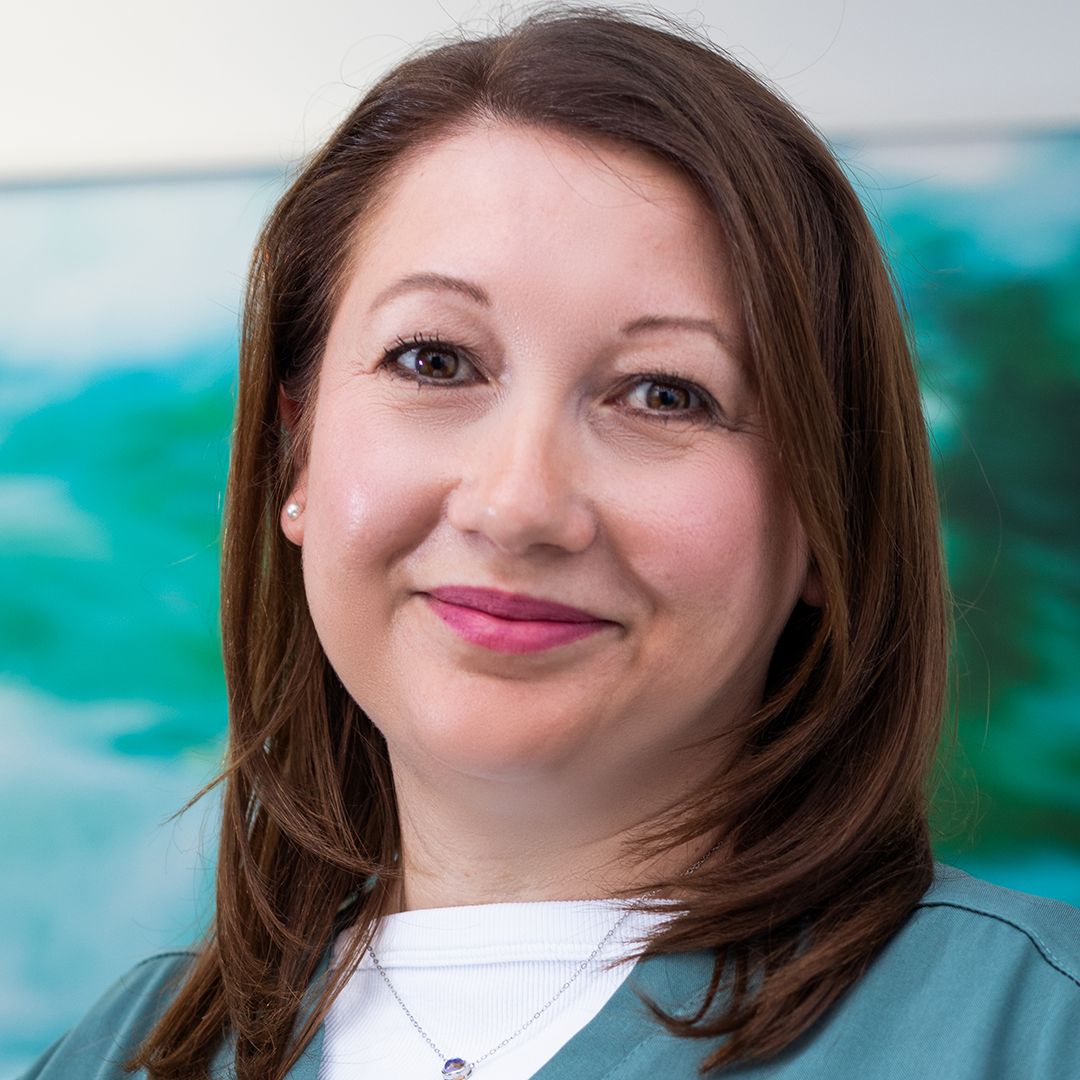Portraitfoto von Tatjana Usbek-Schibut, Organisationsfachkraft.